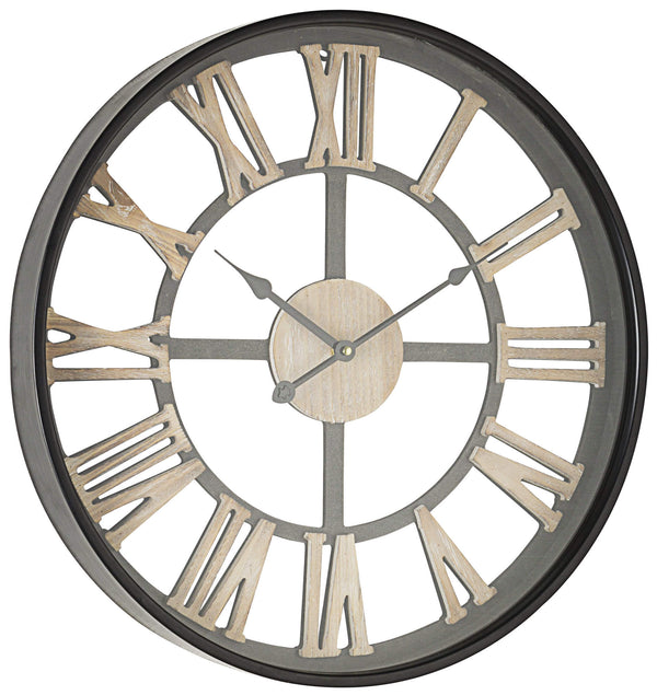 acquista Wanduhr Ø50x6 cm aus MDF und tickendem Stahl