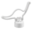 Lampada da Tavolo da Interno a LED in Plastica Bianco 