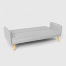 Divano Letto Clic Clac 172x86x80 cm in Tessuto Grigio