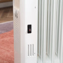 Stufa Termosifone ad Olio 42,5x24x63 cm 2180W 9 Elementi Bianca