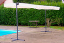 Pergola a Baldacchino 2,5x3,5x2,2 m Telo in Poliestere Struttura in Alluminio Grigio Antracite Grigio Antracite