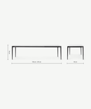 Tavolo Allungabile 190/270x90x76 cm in Vetro Phoenix Bianco