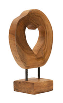 Scultura Hasi 20x10x28 cm in Teak Riciclato         