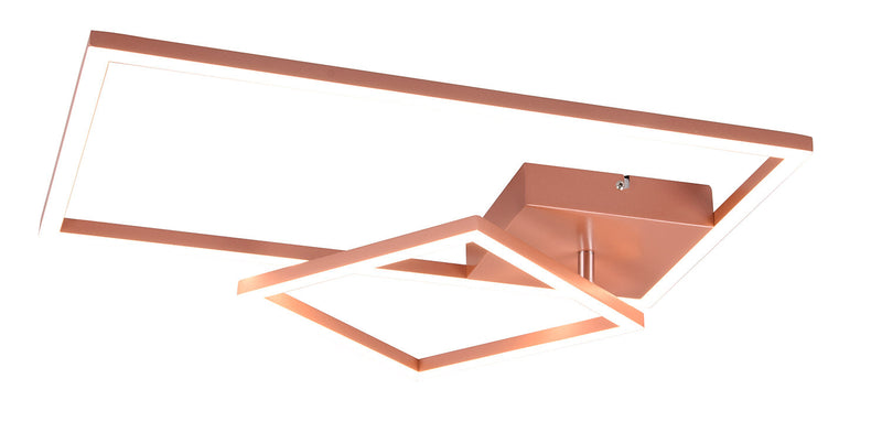 Plafoniera da Interno a LED SMD in Metallo Oro rosa