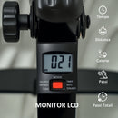 Cyclette per Riabilitazione Gambe e Braccia Design Pieghevole con Schermo LCD in Acciaio Nero  