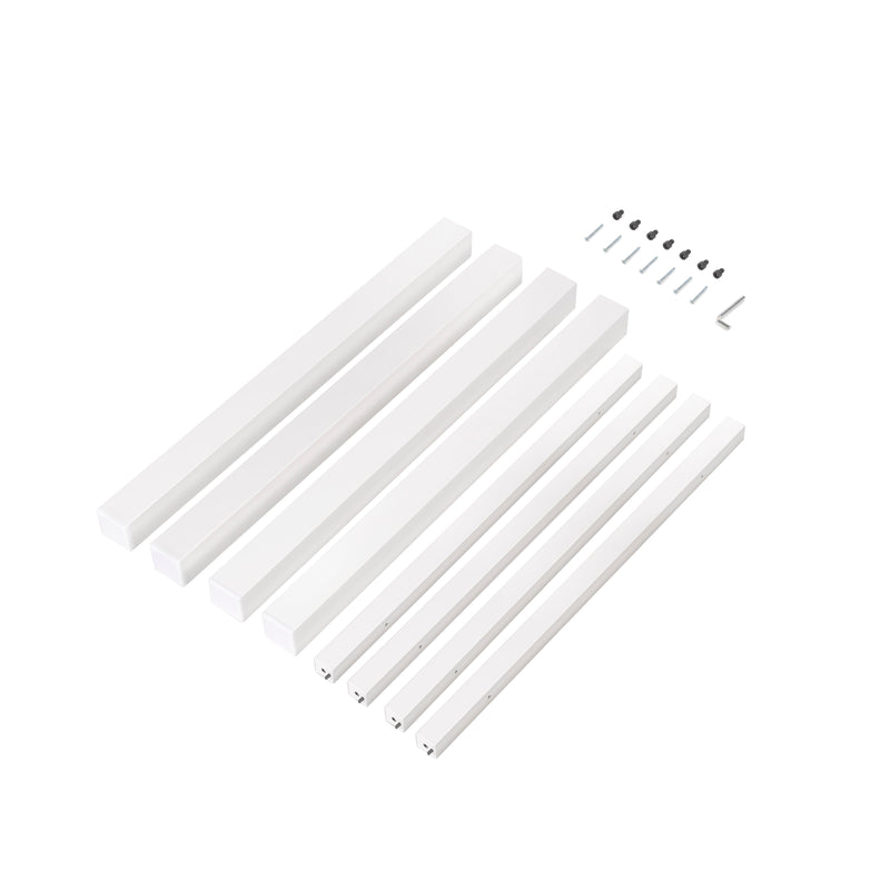 Set Struttura e Gambe Tavolo 750x750 mm in Acciaio Emuca Bianco