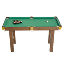Tavolo da Biliardo con Palline Stecche e Accessori in Legno MDF 123.5x66.5x66 cm 