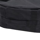 Base per Ombrellone da Giardino a Sacco Riempibile in Tessuto Oxford Nero Ø48x18 cm 