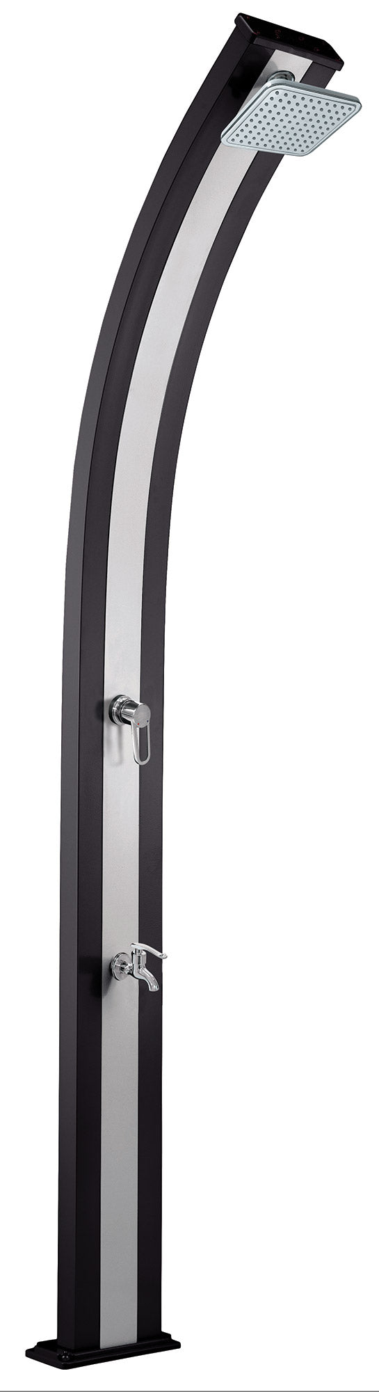 Garten-Solardusche 30 L Anthrazit/Aluminium-Mischer und Fußwascher online