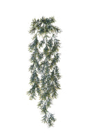 Set 4 Piante Artificiali di Senecio Pendente Altezza 78 cm Grigio