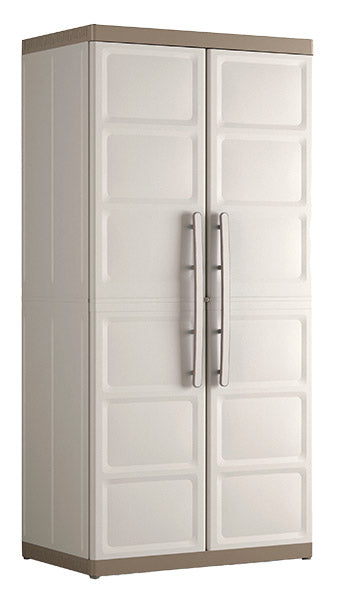 prezzo Keter Excellence XL Besenschrank in Beige und Taupe 89 x 54 x 182 cm