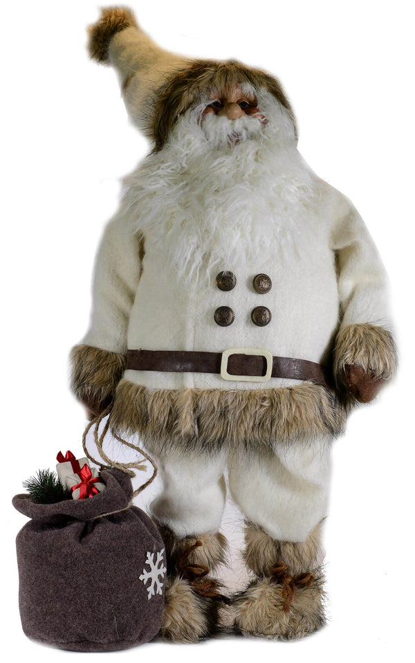 prezzo Weihnachtsmannpuppe H68 cm mit weißem Adamssack