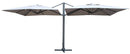 Ombrellone da Giardino Doppio 3x6m in Alluminio Bismarck Sabbia
