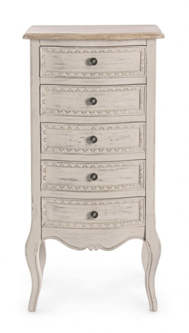 Cassettiera 5 Cassetti Clarisse in Legno