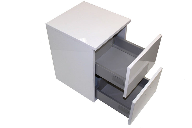 Mobile Cassettiera 2 Cassetti Soft Close in Legno in Melaminico 50x38x57cm TFT Samoa Viola