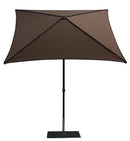 Ombrellone da Giardino 2x2 m Palo Ø38 mm in Alluminio Tessuto Dralon Acrilico Border Taupe