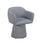 Poltrona Girevole da Soggiorno 59x55x77 cm in Tessuto Lottie Lottie Grigio Scuro