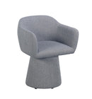 Poltrona Girevole da Soggiorno 59x55x77 cm in Tessuto Lottie Lottie Grigio Scuro