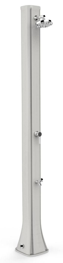 sconto Doccia Solare da Giardino 40L Miscelatore e Lavapiedi Arkema Big Happy Five Bianco