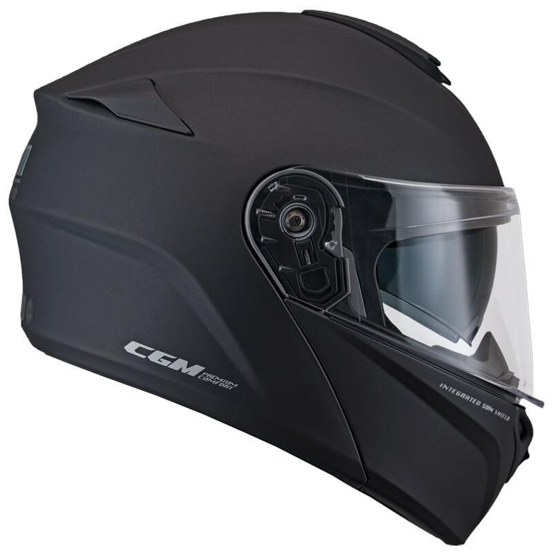 Casco Integrale per Scooter Visiera Lunga CGM Berlino 508A Nero Opaco XS - (53-54 cm)