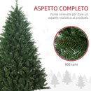 Albero di Natale Artificiale 180 cm 800 Rami Verde