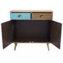 Mobiletto Surrey 80x35x83 h cm in Legno Multicolor