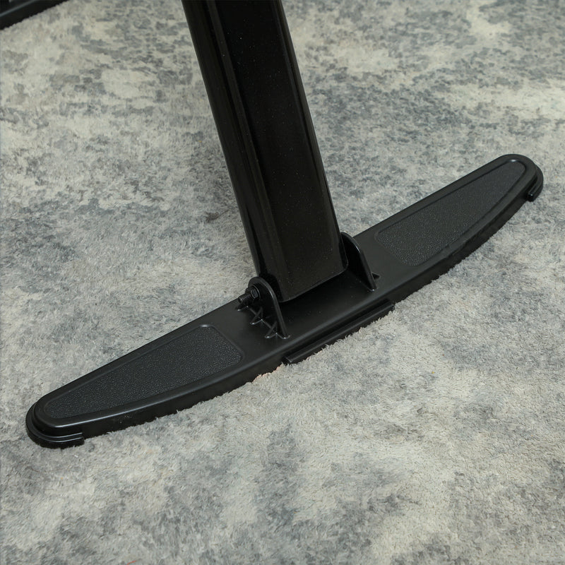 Cyclette per Riabilitazione Gambe e Braccia Design Pieghevole con Schermo LCD in Acciaio Nero  