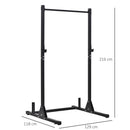 Porta Bilanciere 129x118x216 cm max 150Kg in Acciaio Nero