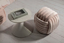 Puff Softy Rosa 45x45x45 cm in MDF e Cotone e Poliestere Rosa      