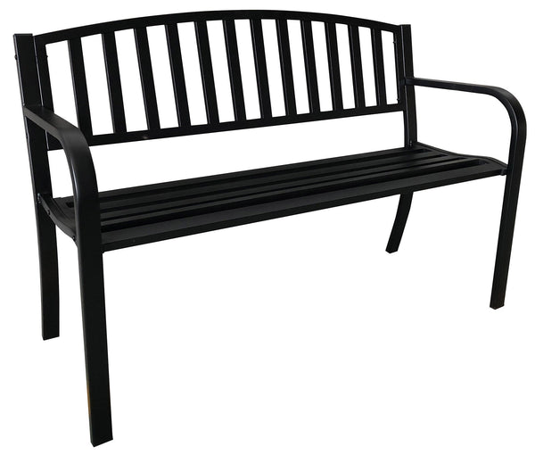 Gartenbank 2 Sitze aus Stahl Fadi Hollywood Black online