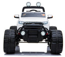 Macchina Elettrica per Bambini 2 posti Fuoristrada 24V con Licenza Ford Monster Truck 4x4 Bianca
