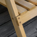 Tavolino da Giardino 80x40x84 cm in Legno con Piano in Metallo Antiruggine
