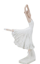 Ballerina Dicy 14x4,5x24 cm in Resina Bianco