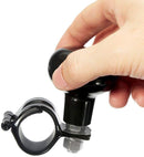 Pomello per Volante Universale 10 cm in Plastica e Acciaio Nero