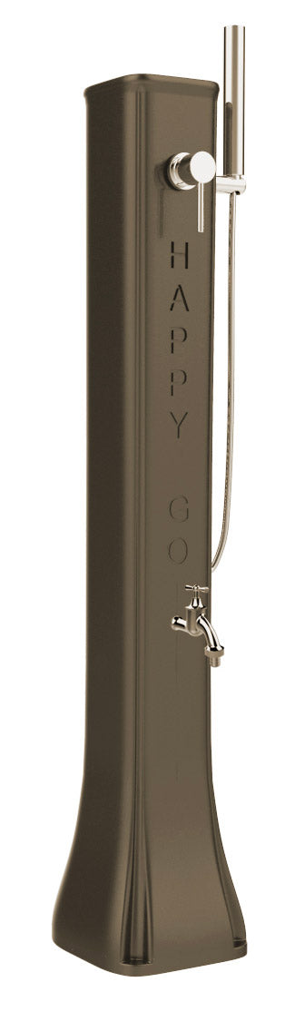 Mini Doccia Solare da Giardino Lavapiedi Miscelatore e Doccetta Mobile Arkema Happy Go Dove grey online