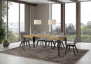 Tavolo Allungabile 110-194x70x77 cm Paxon Quercia Natura e Antracite