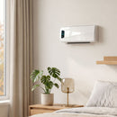 Stufa Ceramica 2000W a Parete con 3 Modalità Temperatura Regolabile Timer Telecomando Bianco      