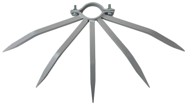 prezzo Diebstahlschutz mit Stahlspikes für Fallrohre Außenrohre Ø42-50 mm Silber