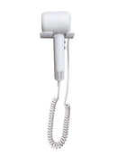 Asciugacapelli Professionale Compatto Vama PRO HAIR Motore Digitale Brushless 1500W con Base Murale Bianco     