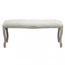 Panca Misty in Tessuto 110x36x47 h cm in Legno Beige