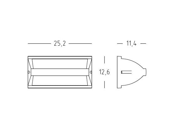 Lampada Applique Plafoniera Aperta Colore Grigio per Esterno Linea Umbe Sovil
