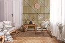 Set 10 Pannelli Decorativi Fonoassorbenti 58x58 cm in MDF Decoro C Obliquo Rovere Aurora