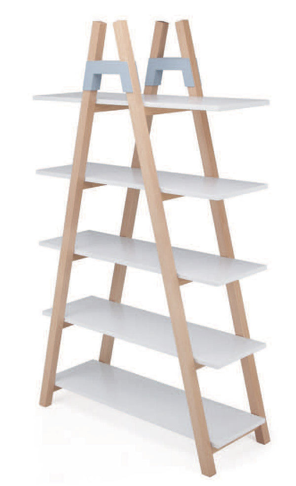 prezzo Libreria 5 Ripiani 100x40x170 cm in MDF e Legno Bianco/Faggio
