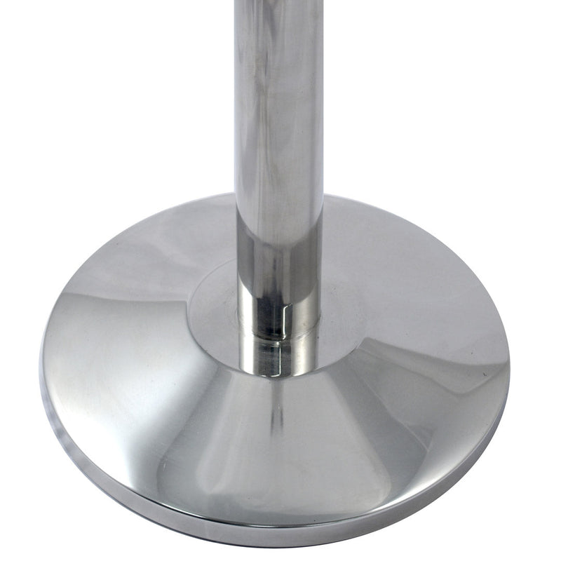 Colonnina Tendinastro 3 metri in Acciaio Inox Spazzolato Ø36x101 cm Nastro Blu