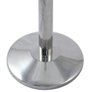 Colonnina Tendinastro 3 metri in Acciaio Inox Spazzolato Ø36x101 cm Nastro Arancione