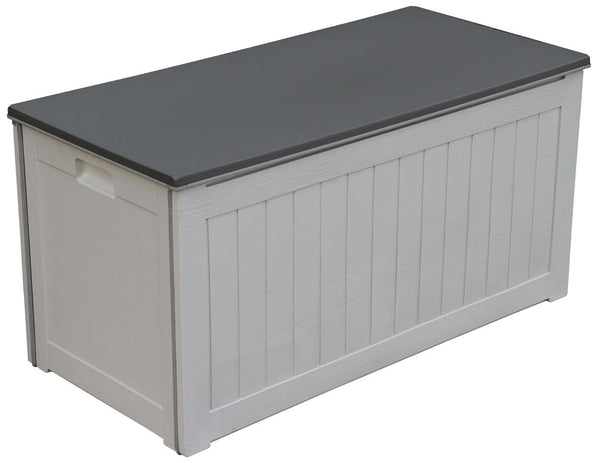 Ranieri Graue Outdoor-Truhe 96x45,8x48,2cm aus Polypropylen acquista