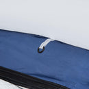 Tenda da Campeggio 6-8 Persone 350x350x230 cm 4 Porte a Cerniera Bianca e Blu