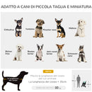 Passeggino per Cani Piccoli Pieghevole con Copertura Antipioggia a 3 Ruote Verde  