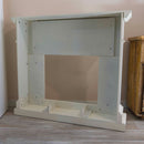 Cornice da Pavimento per Inserto Camino Elettrico 113,7x102,2x28,2 cm in MDF Sined Cetona Bianco