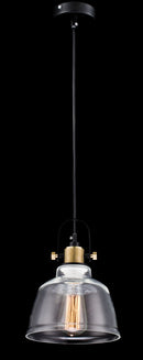 Lampada pendente Pendant in Metallo Irving Nero
